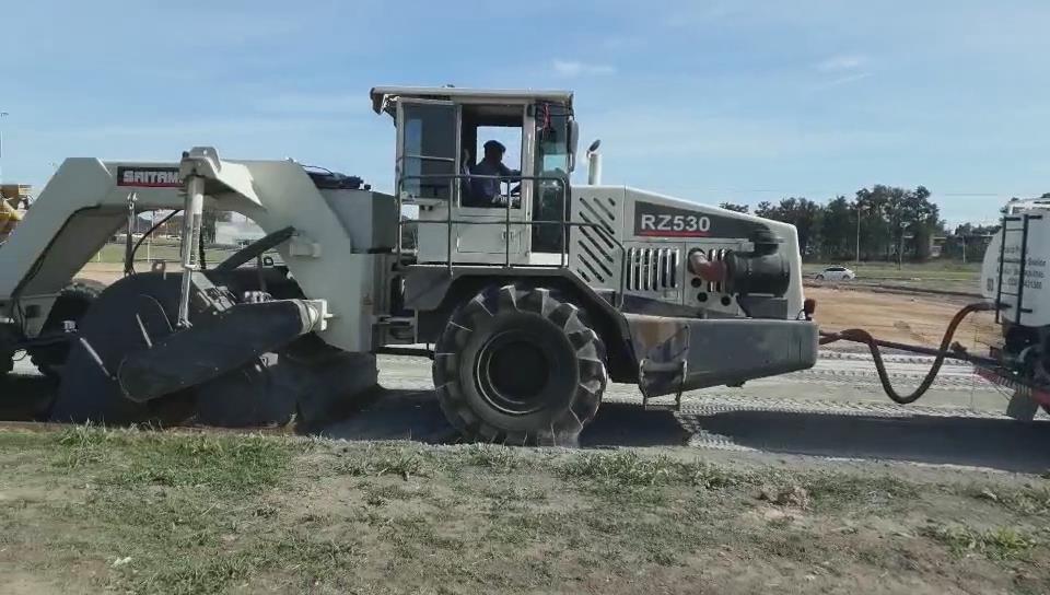 RZ530，阿根廷冷再生施工